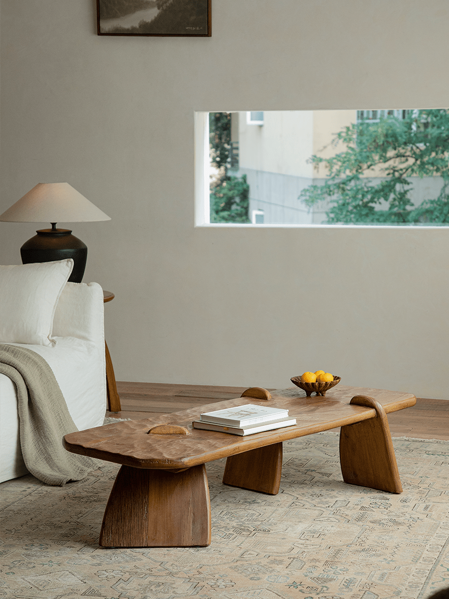 Rustikaler Couchtisch aus Treibholz