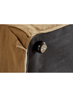 Sofa mit Rock aus Leinen