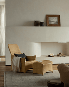Gleit-Loungesessel aus Rattan