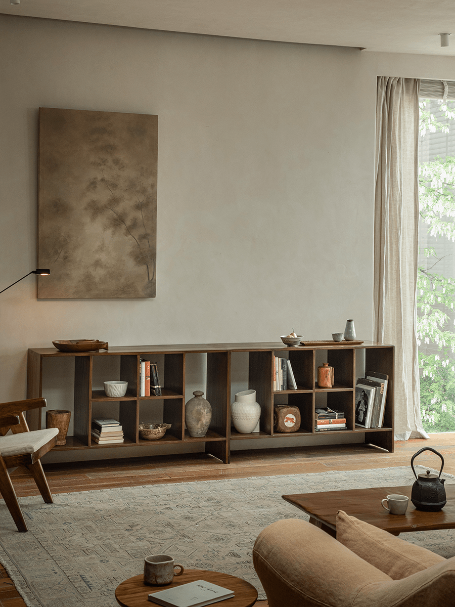 Klotski Wood File Cabinet