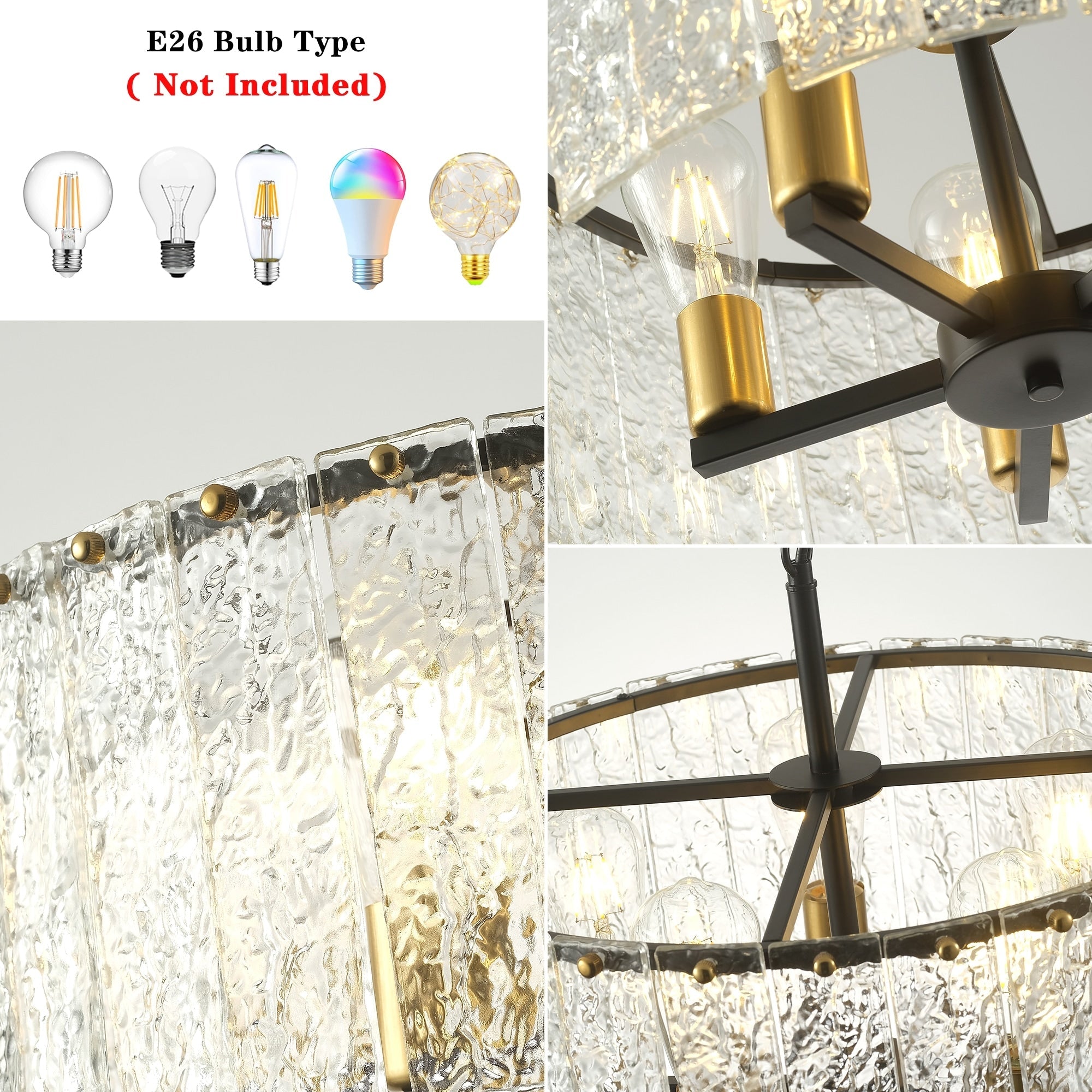 Moderner, runder 5-flammiger Kronleuchter, klassischer, halbaufgesetzter Kronleuchter, Pendelleuchte für Kücheninseln im Esszimmer