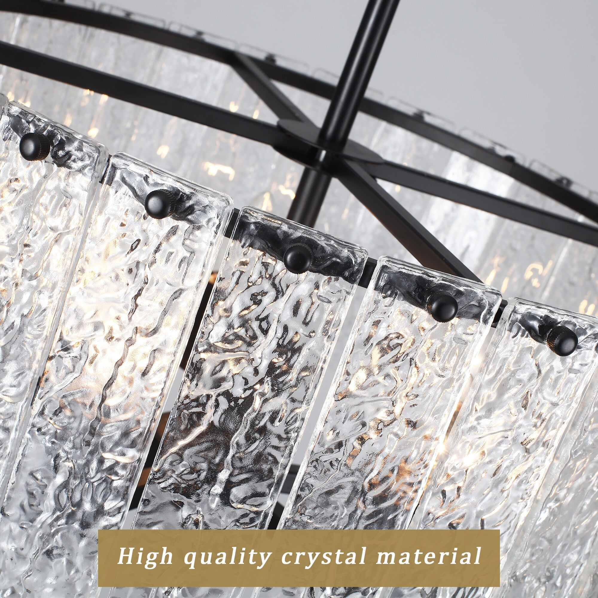 Moderner, runder 5-flammiger Kronleuchter, klassischer, halbaufgesetzter Kronleuchter, Pendelleuchte für Kücheninseln im Esszimmer