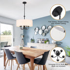 Moderne, 5-flammige Deckenleuchte zur halben Deckenmontage für Esszimmer, Schlafzimmer und Wohnzimmer - Nicht verfügbar