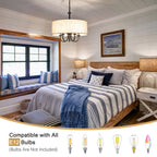 Moderne, 5-flammige Deckenleuchte zur halben Deckenmontage für Esszimmer, Schlafzimmer und Wohnzimmer - Nicht verfügbar