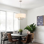 Moderne, 5-flammige Deckenleuchte zur halben Deckenmontage für Esszimmer, Schlafzimmer und Wohnzimmer - Nicht verfügbar