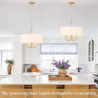 Moderne, 5-flammige Deckenleuchte zur halben Deckenmontage für Esszimmer, Schlafzimmer und Wohnzimmer - Nicht verfügbar