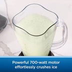 5-Gang-Standmixer mit 6 Tassen Fassungsvermögen, 700 Watt und Kunststoffbehälter – 6 Tassen