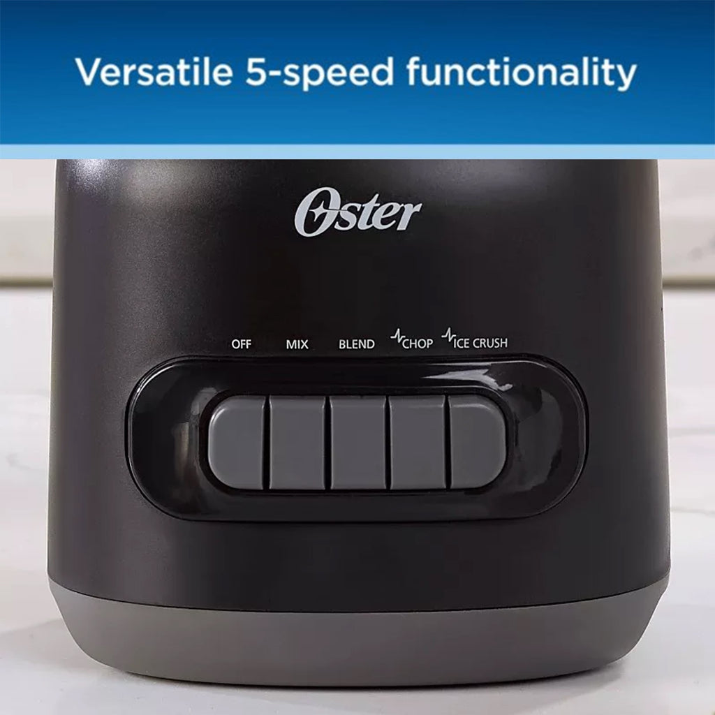 5-Gang-Standmixer mit 6 Tassen Fassungsvermögen, 700 Watt und Kunststoffbehälter – 6 Tassen