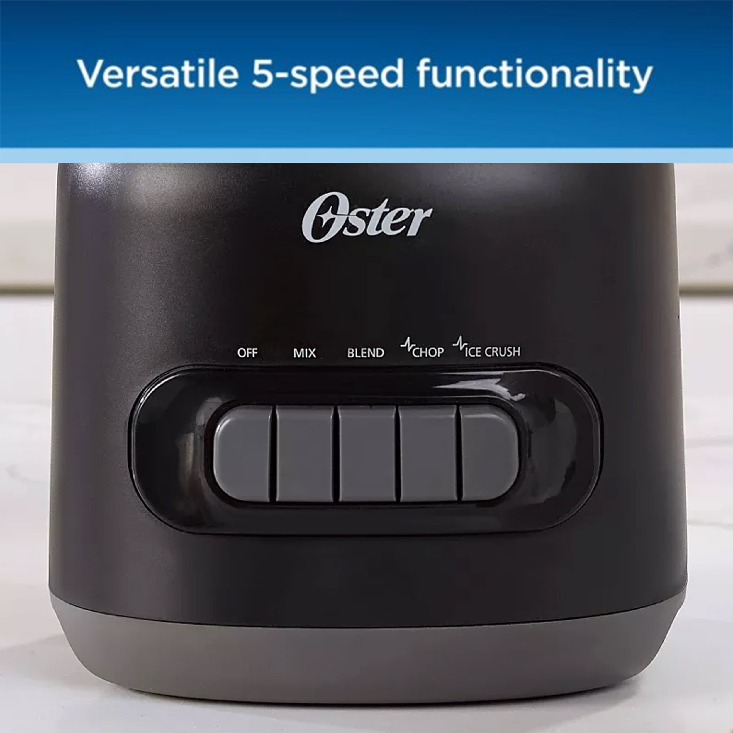 5-Gang-Standmixer mit 6 Tassen Fassungsvermögen, 700 Watt und Kunststoffbehälter – 6 Tassen