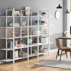 5-stöckiges Bücherregal im Vintage-Industriestil