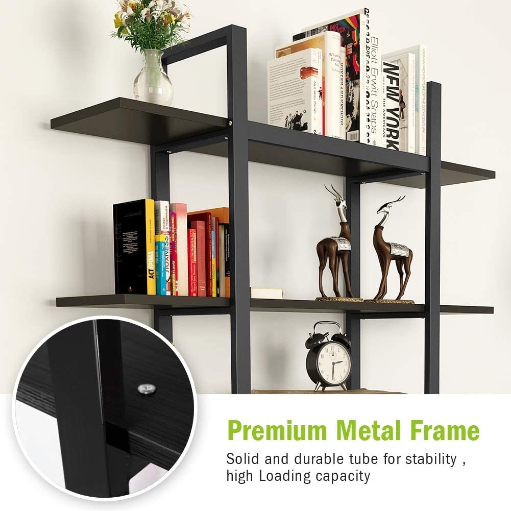 5-stöckiges Bücherregal im Vintage-Industriestil