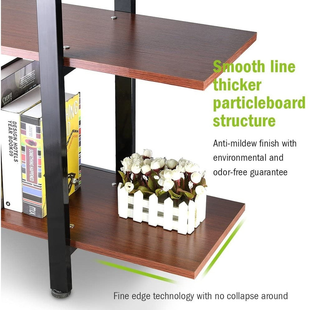 5-stöckiges Bücherregal im Vintage-Industriestil