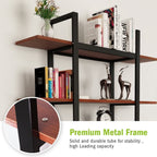 5-stöckiges Bücherregal im Vintage-Industriestil