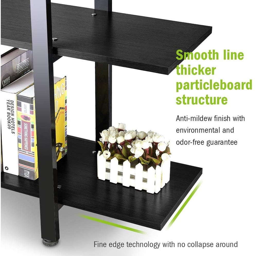 5-stöckiges Bücherregal im Vintage-Industriestil