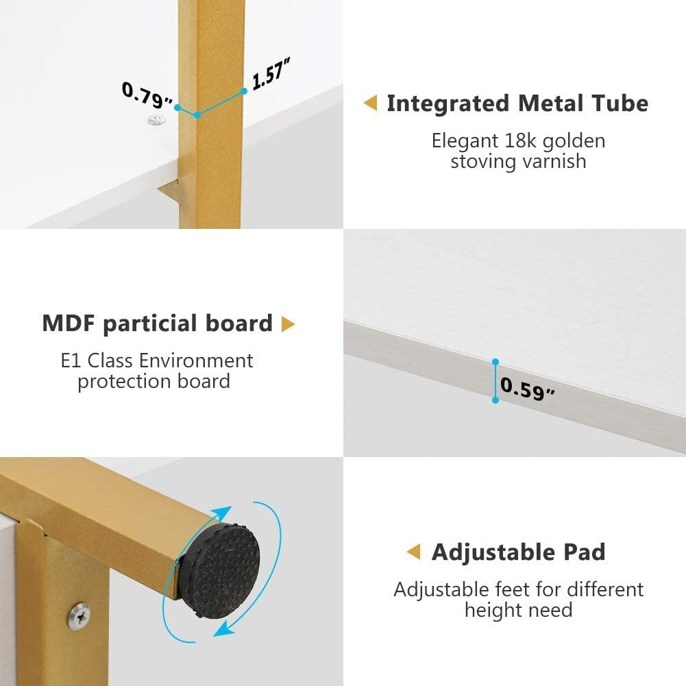 5-stöckiges Bücherregal im Vintage-Industriestil