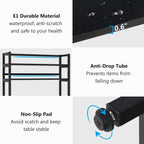 5-stöckiges Küchenregal mit Backofenfunktion, Mikrowellenwagen und Aufsatz