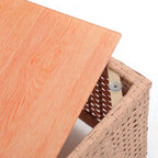 5-teiliges Outdoor-Ecksofa-Set aus Rattan mit Kissen