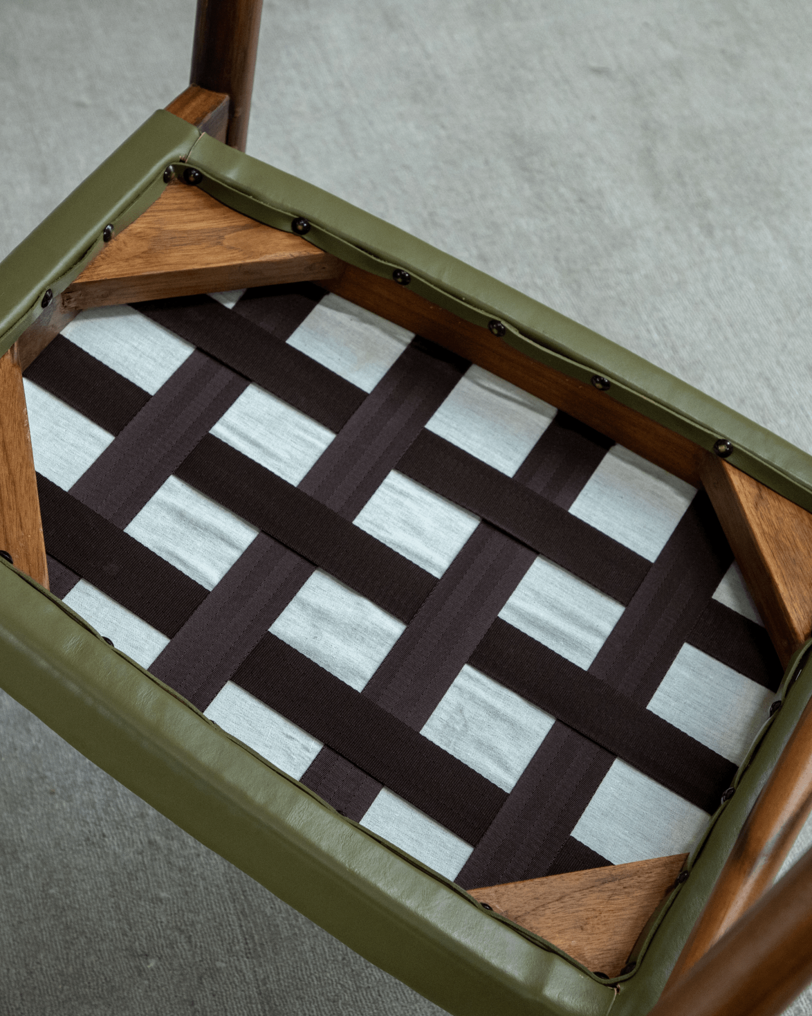 Halbmond-Ledersessel