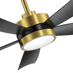 Breezary 65/52/42 5-Blatt-LED-Deckenventilator mit Beleuchtung und Fernbedienung