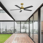 Breezary 65/52/42 5-Blatt-LED-Deckenventilator mit Beleuchtung und Fernbedienung