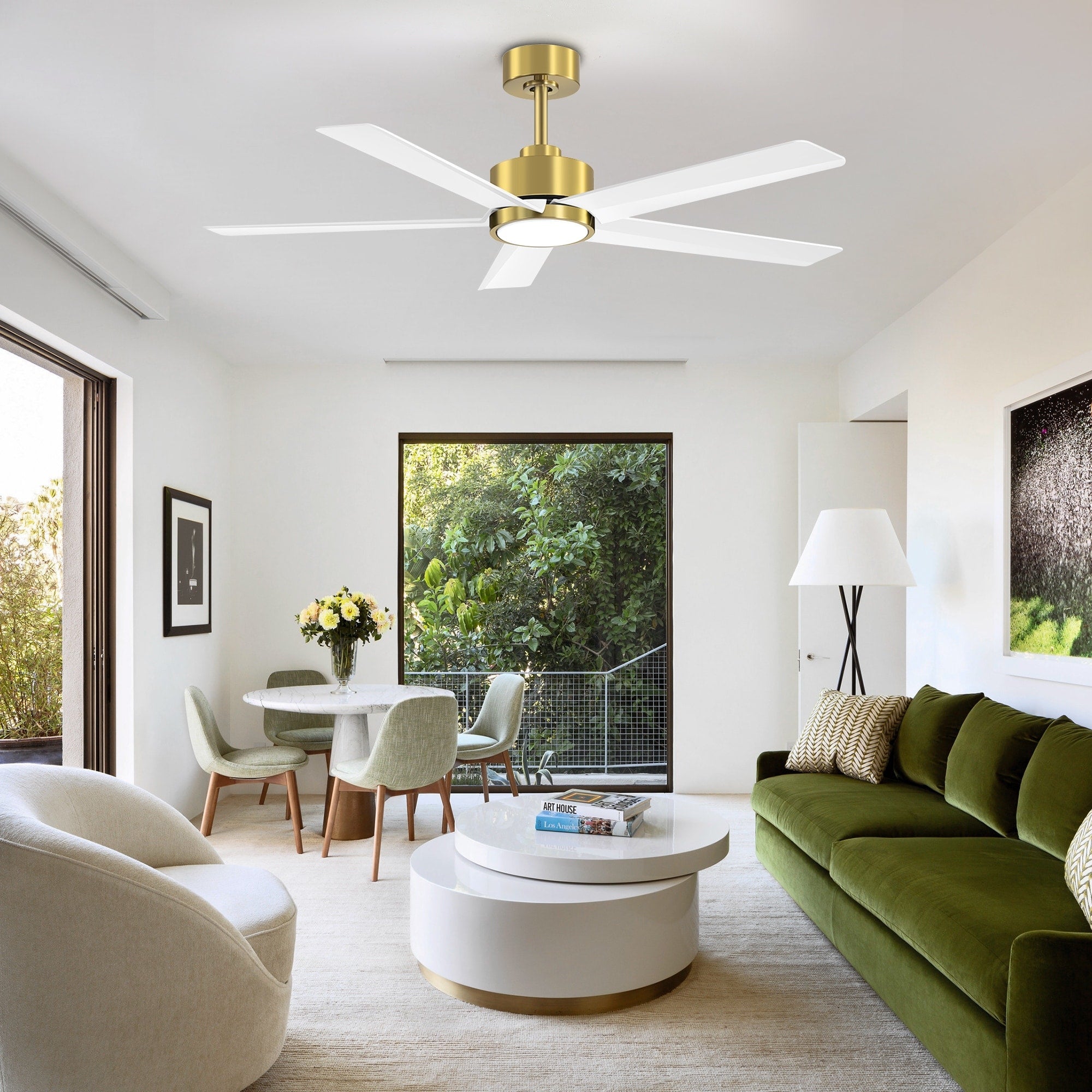 Breezary 65/52/42 5-Blatt-LED-Deckenventilator mit Beleuchtung und Fernbedienung