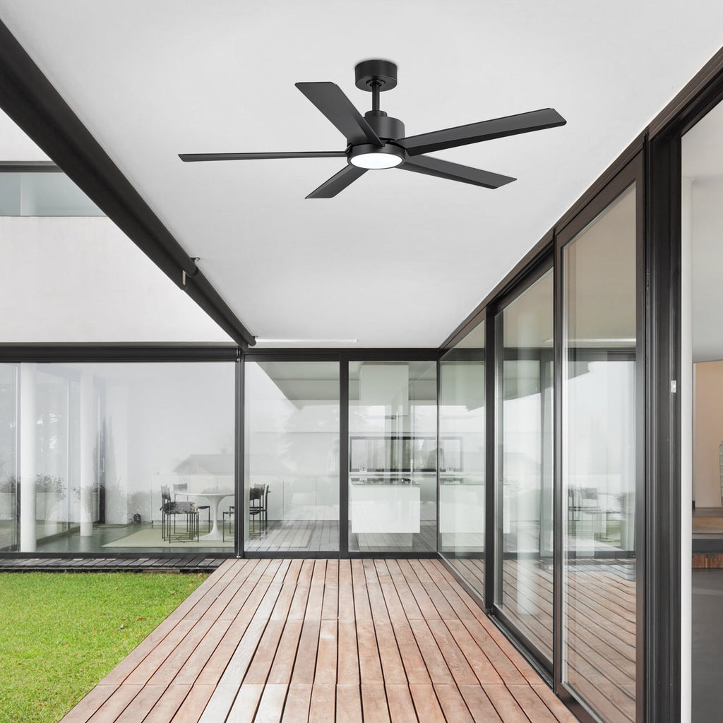 Breezary 65/52/42 5-Blatt-LED-Deckenventilator mit Beleuchtung und Fernbedienung