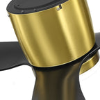 52 Zoll (132 cm) großer, schwarz/weißer LED-Deckenventilator mit Fernbedienung und Beleuchtung (3 Flügel)