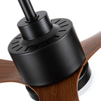 52-Zoll-LED-Deckenventilator mit Beleuchtung und Fernbedienung (3 Flügel)