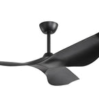 Moderner 52-Zoll-Deckenventilator aus Massivholz/ABS mit Fernbedienung (ohne Beleuchtung), 6 Windgeschwindigkeiten und umkehrbarer Luftstromrichtung