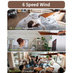 Moderner 52-Zoll-Deckenventilator aus Massivholz/ABS mit Fernbedienung (ohne Beleuchtung), 6 Windgeschwindigkeiten und umkehrbarer Luftstromrichtung