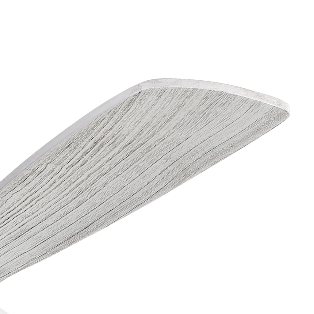 Moderner 52-Zoll-Deckenventilator aus Massivholz/ABS mit Fernbedienung (ohne Beleuchtung), 6 Windgeschwindigkeiten und umkehrbarer Luftstromrichtung