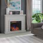 52-Zoll-Wandverkleidung mit 3D-Kamineinsatz