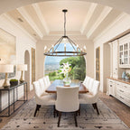 54-Zoll-Rundwagenrad-Kronleuchter mit 24 Leuchten