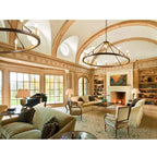 54-Zoll-Rundwagenrad-Kronleuchter mit 24 Leuchten