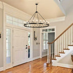 54-Zoll-Rundwagenrad-Kronleuchter mit 24 Leuchten