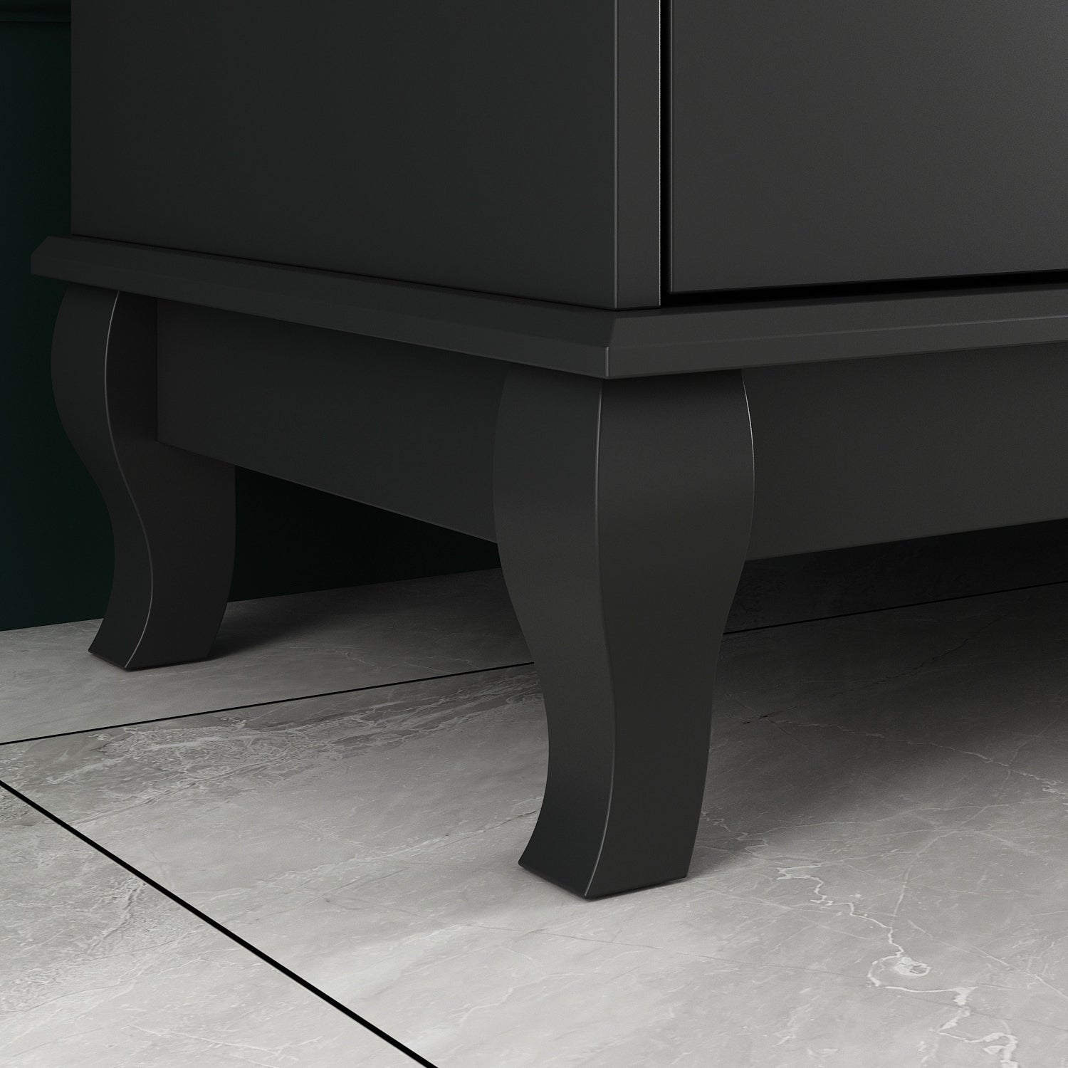 55,1 cm breite Doppel-Schlafzimmerkommode mit Schubladen