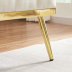 55,5 cm breites Samtsofa (2-Sitzer) mit 2 Kissen, modernes Design und einfacher Montage