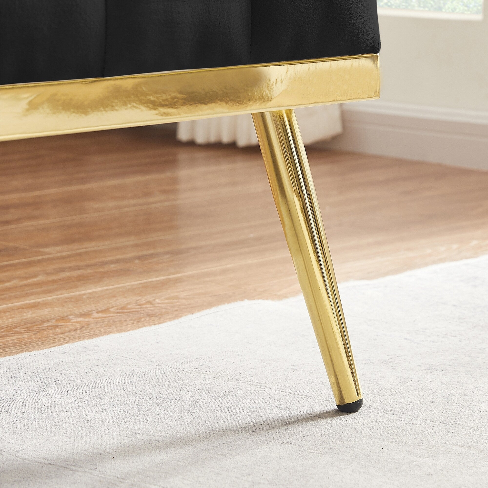 55,5 cm breites Samtsofa (2-Sitzer) mit 2 Kissen, modernes Design und einfacher Montage