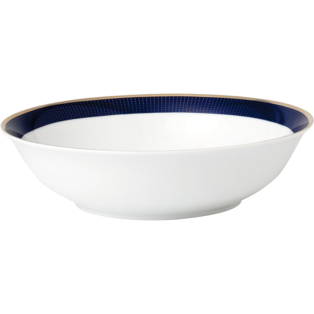 57-teiliges Bone China Geschirrset – Mitternachtsblau – Gold