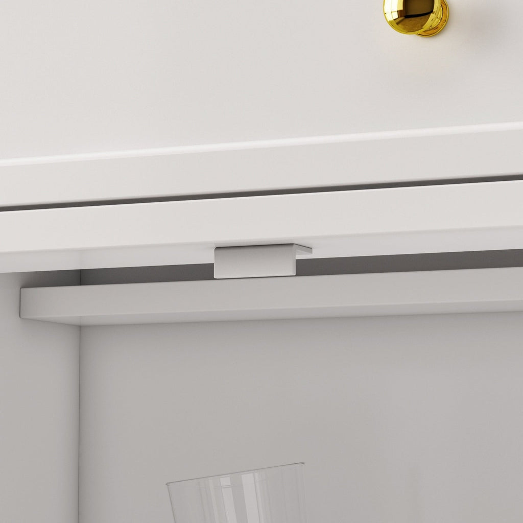 59,1'' Sideboard Buffet Weiß Mid-Century Modern Zeitgenössisch Lackiert