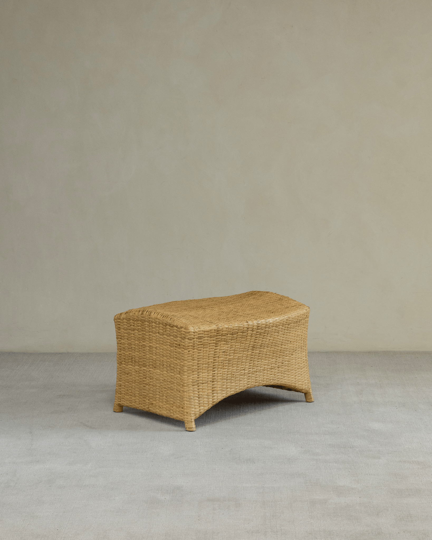 Gleit-Loungesessel aus Rattan