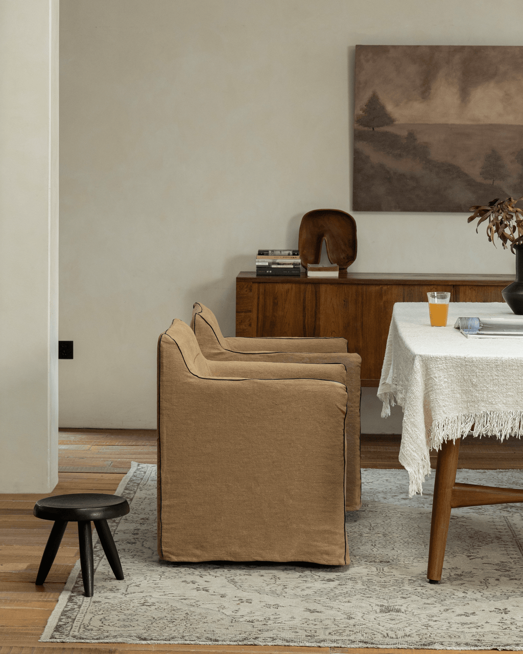 Ducy Leinen-Stuhlbezug