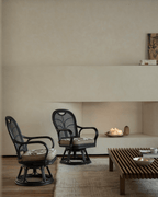 Ray Mini-Drehstuhl aus Rattan