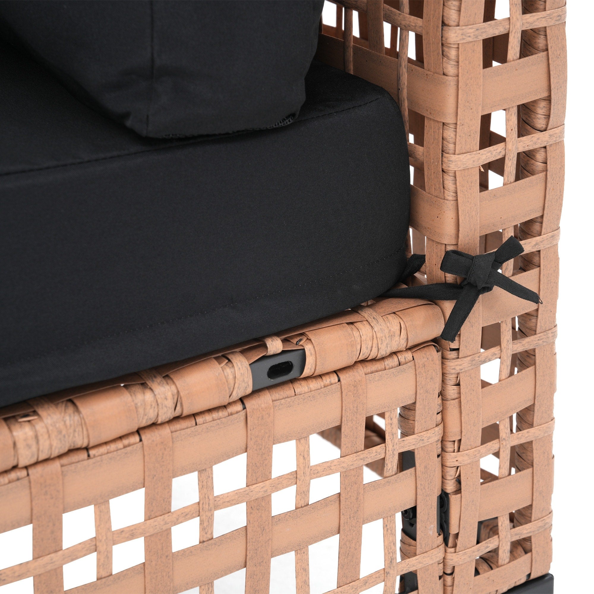 6-Personen-Gartensitzgruppe mit Kissen