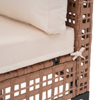 6-Personen-Gartensitzgruppe mit Kissen