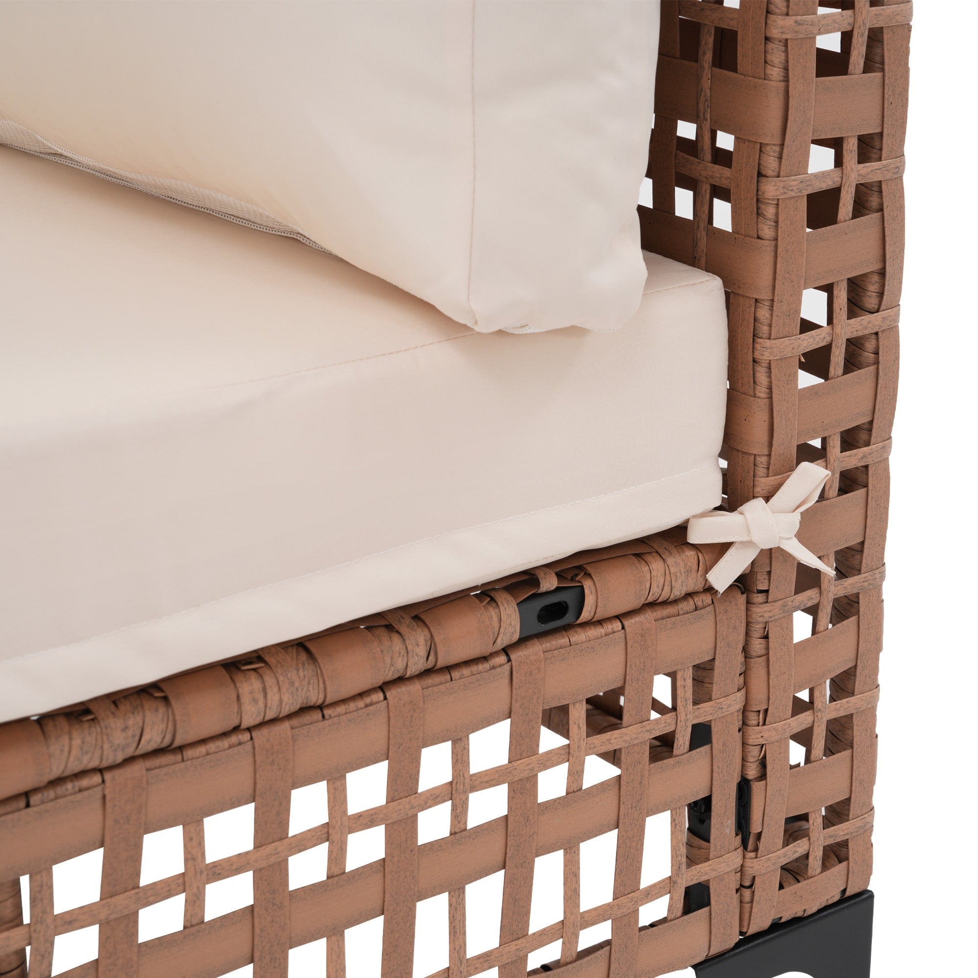 6-Personen-Gartensitzgruppe mit Kissen