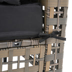 6-Personen-Gartensitzgruppe mit Kissen