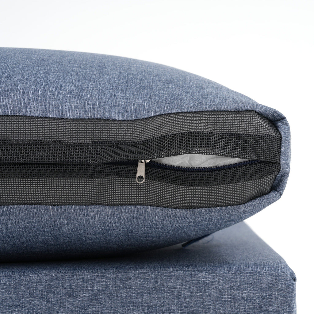 6-Personen-Gartensitzgruppe mit Kissen