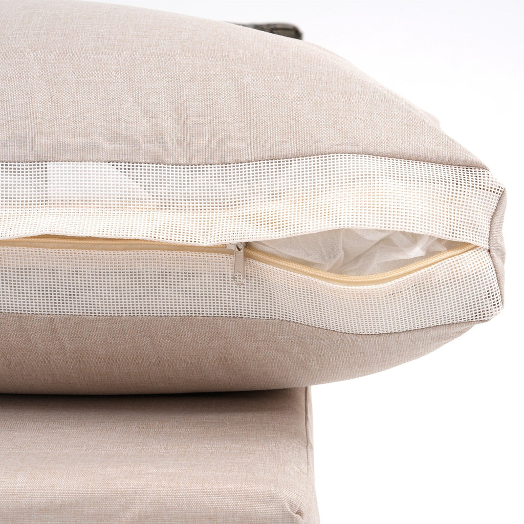 6-Personen-Gartensitzgruppe mit Kissen