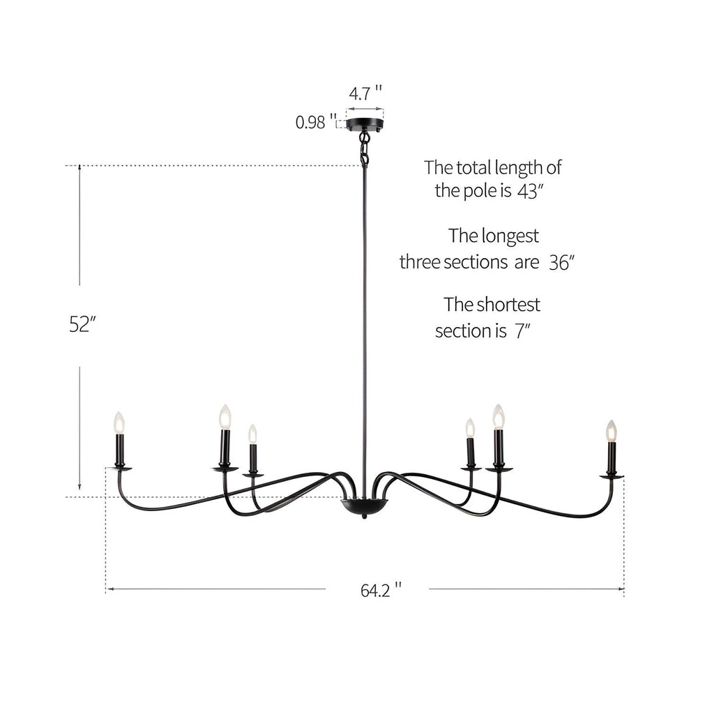 Klassischer französischer Mini-Kronleuchter mit sechs Leuchten und Kerzenbeleuchtung